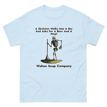 Load image into Gallery viewer, Skeleton, Beer, And A Mop!  T-shirt Short Sleeve
